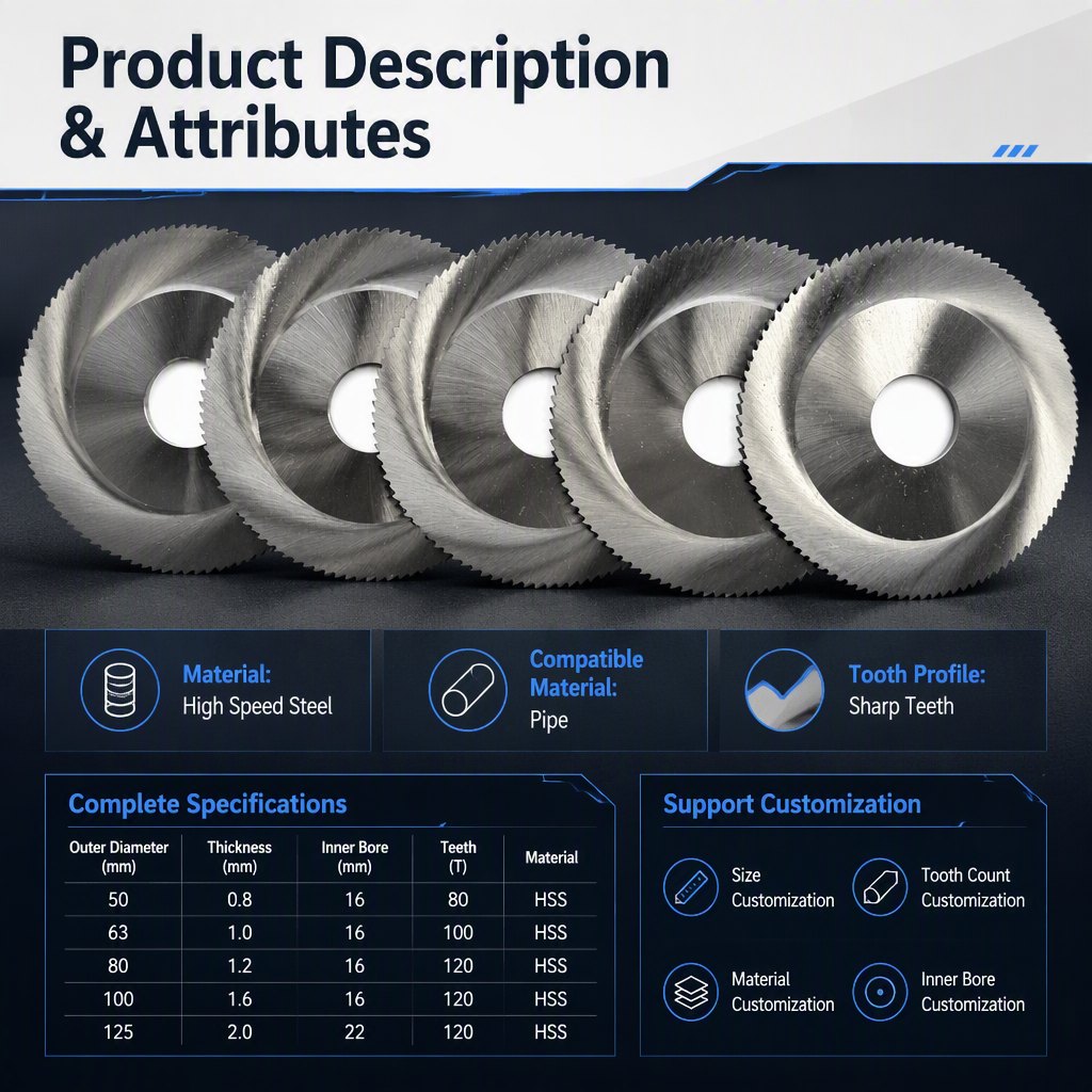 HSS Circular Cutting Disc for Pipe detail image 1 of 7