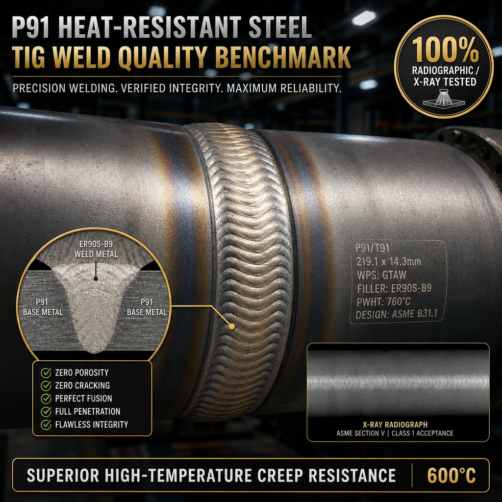 ER90S-B9 Heat-Resistant Steel TIG Filler Wire detail image 5 of 10