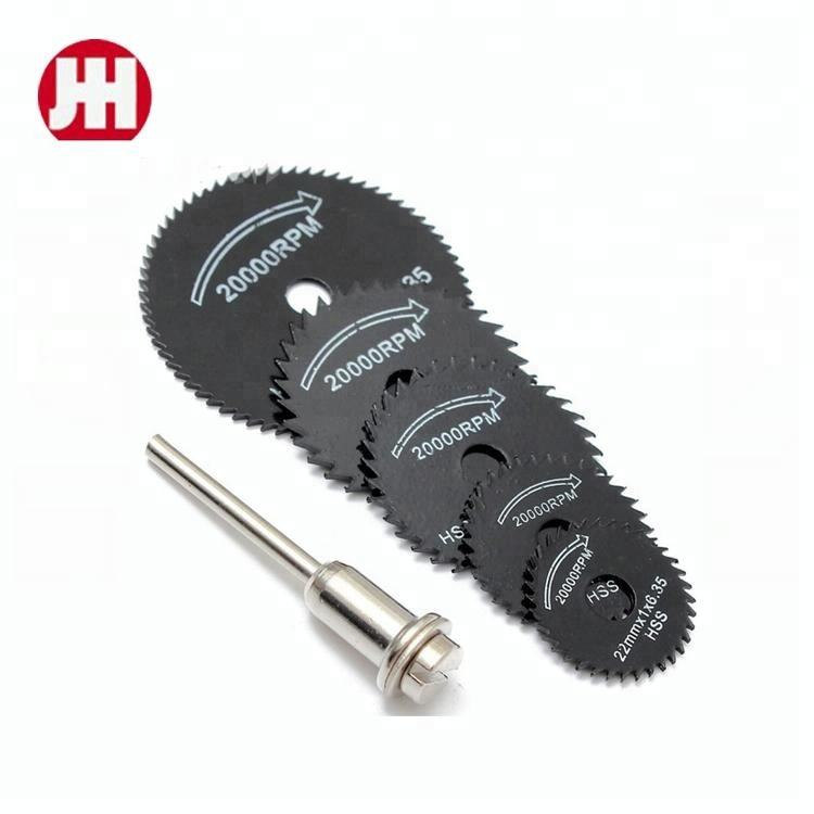 6-Piece Mini HSS Rotary Tool Saw Blade Set